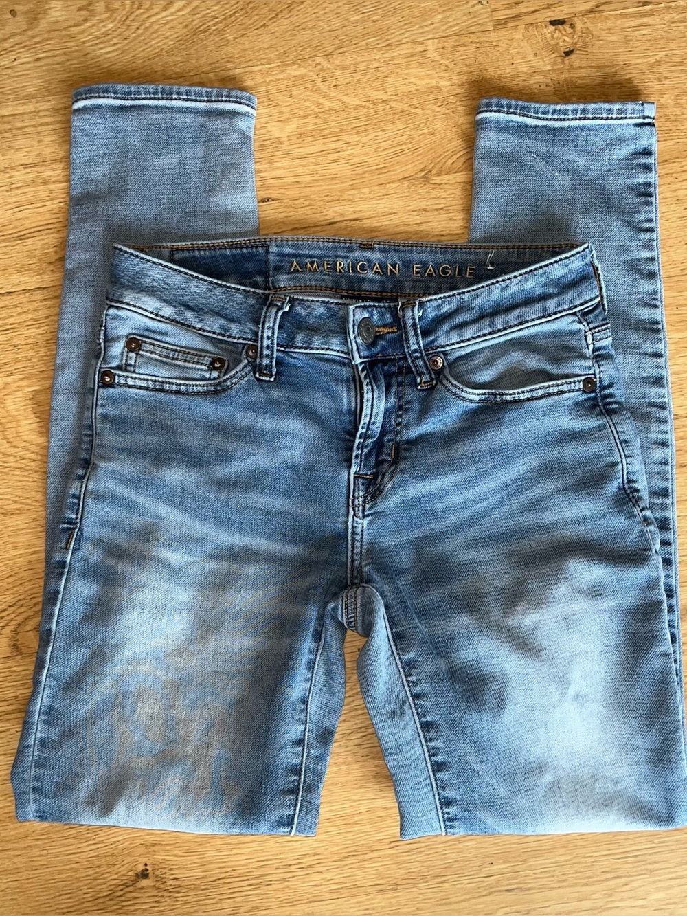 American Eagle Next Level Flex Women’s Light Wash Skinny Jeans Size 26x30